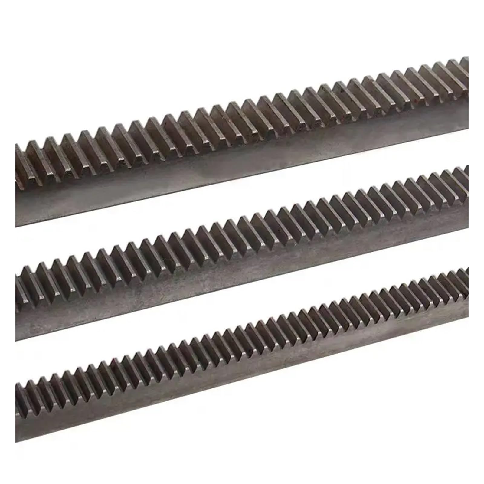 Crémaillère linéaire droite en acier, Crémaillère de précision CNC dents droites 45 acier 1M/1.5M/2M Mod 500-1000mm(1.5Mod 15-20,Length 500mm)