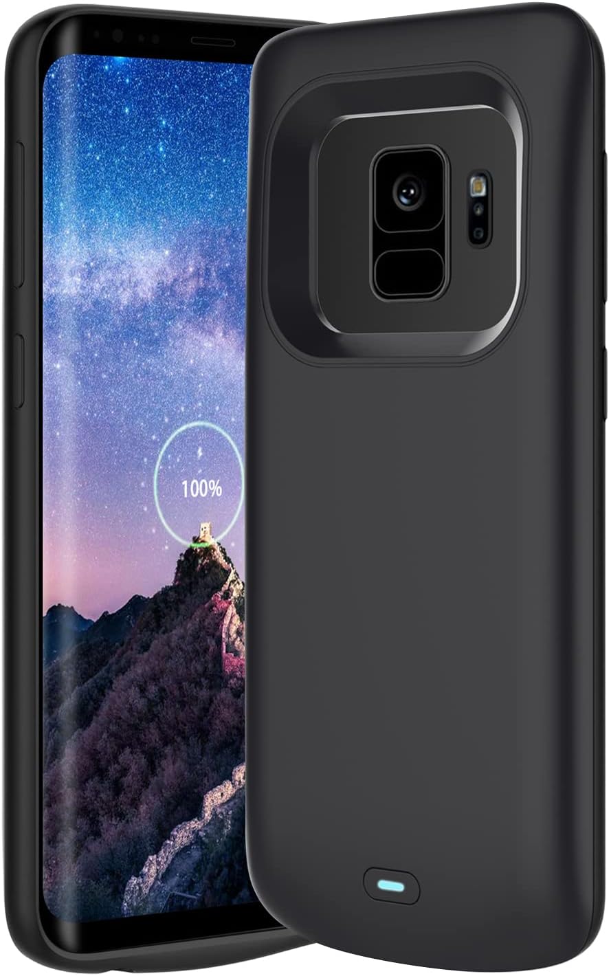 BAHOND Battery Case for Samsung Galaxy S9, 4700mAh Rechargeable Extended Battery Charging Case, External Battery Charger Case, Add 100% Extra Juice