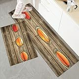 2 Piezas Alfombras Cocina,Antifatiga Tapete de Cocina,Velero marronero Boya náutica Pescador Regalos para tres ventanas ,Alfombra de Cocina para Piso,Salón,Oficina,Alfombra de Cocina 45x70cm+45x120cm