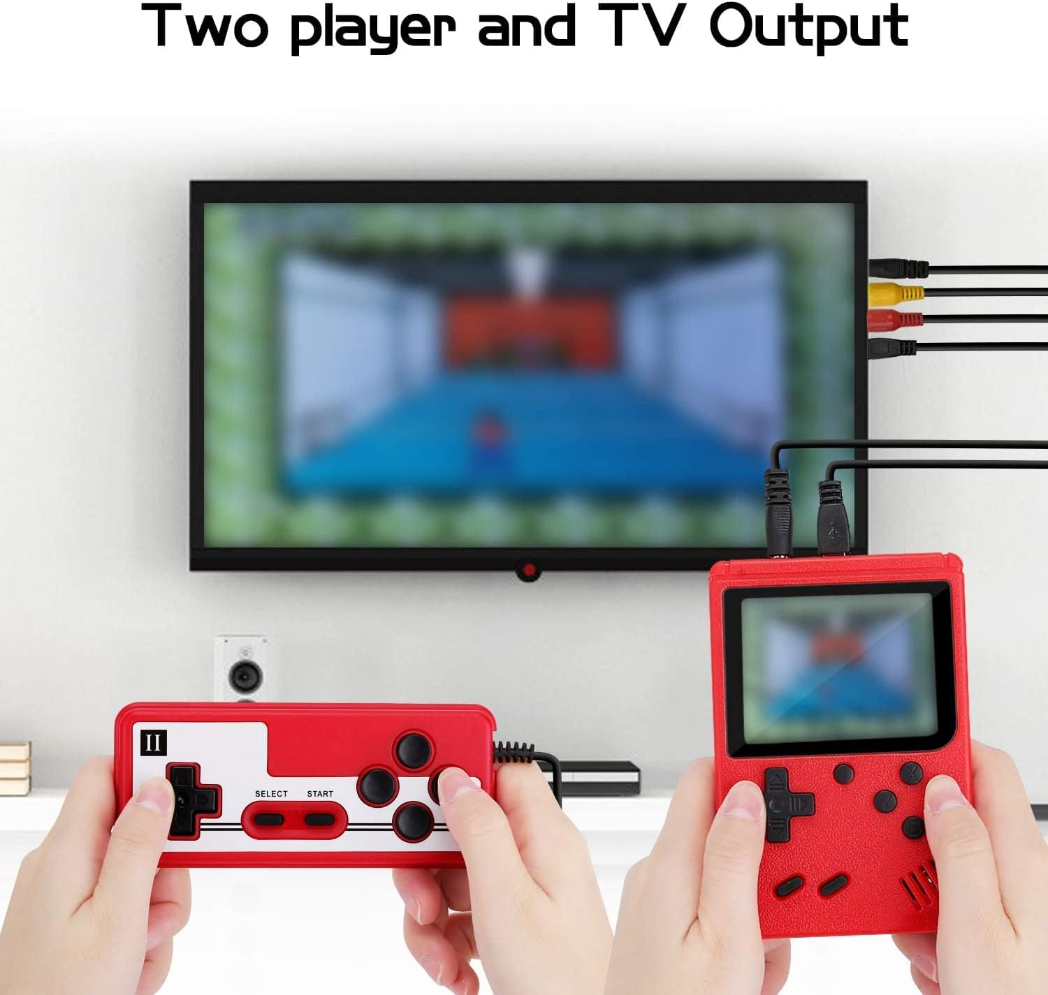 Hockoliy Handheld Game Console, Retro Game Console with 400 Classic Video Games, Mini Game Console Supporting 2 Players and TV Connection, Gift for Kids and Adult : Toys & Games