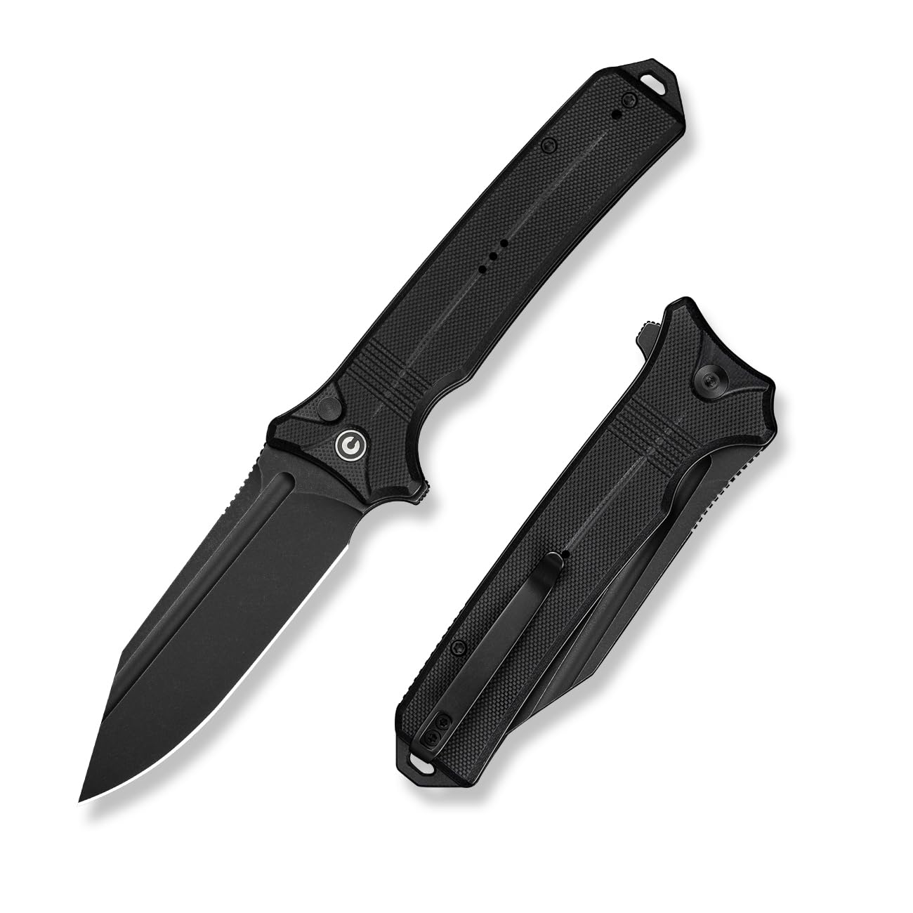 CIVIVINeurohaptic Pocket Knife for EDC, Folding Knife with 3.74'' Nitro-V Blade G10 Handle, Reversible Clip, Gift for Men Women C23080-1