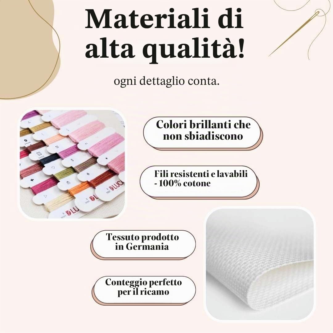 Luca-S - Kit per ricamo a punto croce, collezione Gold