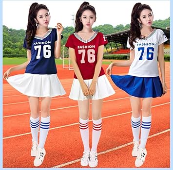 Amazon.co.jp: [ウニヤ] チアガール レディース コスプレ衣装 ポンポン