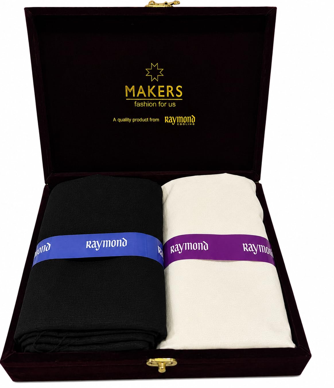 Raymond Unstitched Shirt and Trouser Fabric Combo for Men | Premium Formal Shirting & Suiting Material | Custom Tailoring Fabric Set with Luxury Velvet Gift Box-image-42