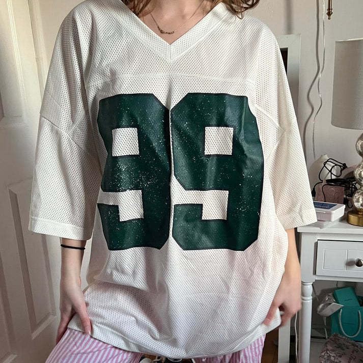 Oversized Jersey Women Summer Tops 2024 Grunge Graphic Tees Y2k Streetwear Short Sleeve Shirts