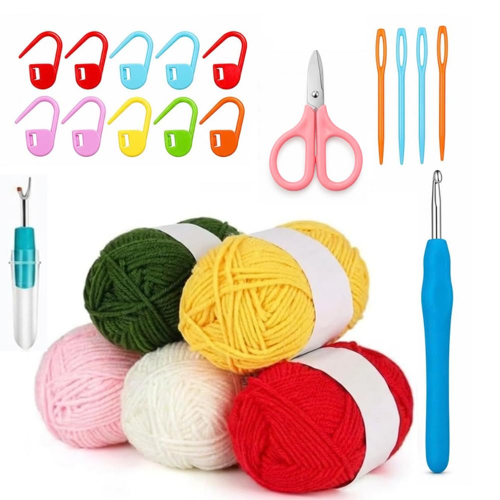 Beginner Crochet Kit - Learn to Crochet FREE SHIPPING -1