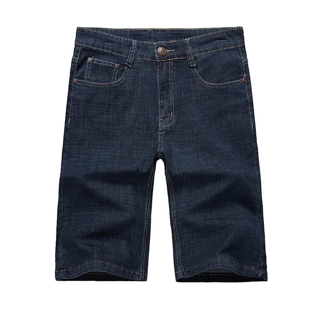 Short en jean homme coupe droite extensible CLSDRZC pour l'été - 7