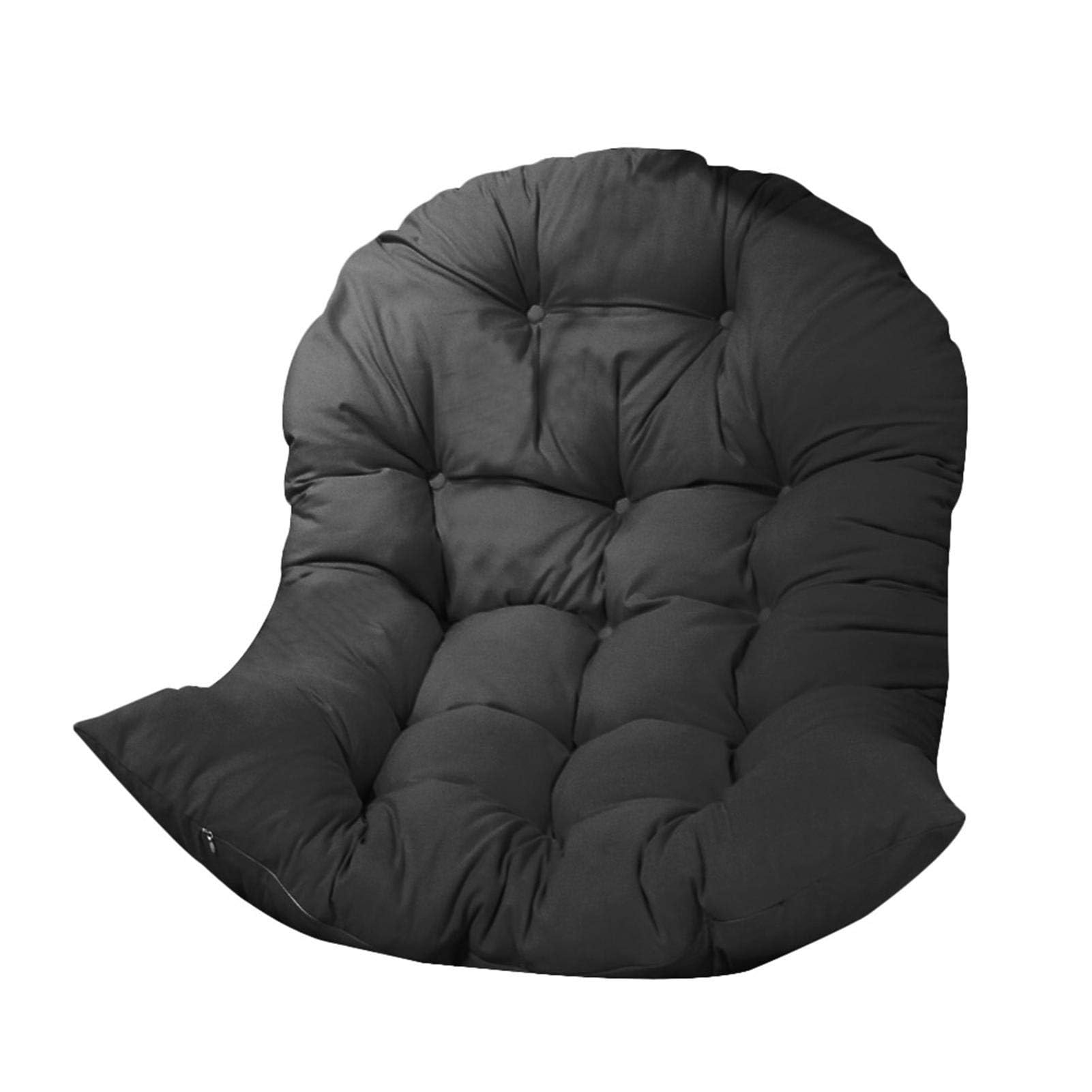 Meiiron Swing Hanging Basket Seat Cushion Egg Chair Seat Cushion Hanging Wicker Rattan Chair Cushion Egg Chair Cushion for Courtyard Garden Balcony Lawn Living Room(Style 9)