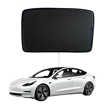 Glass Roof Sunshade for Tesla Model 3 2018 2019 2020, Automotive Sunshades Sunroof Heat Insulation by Hydencamm