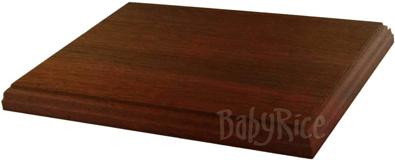 BabyRice Mahogany Veneer Display Plinth Base 10x8