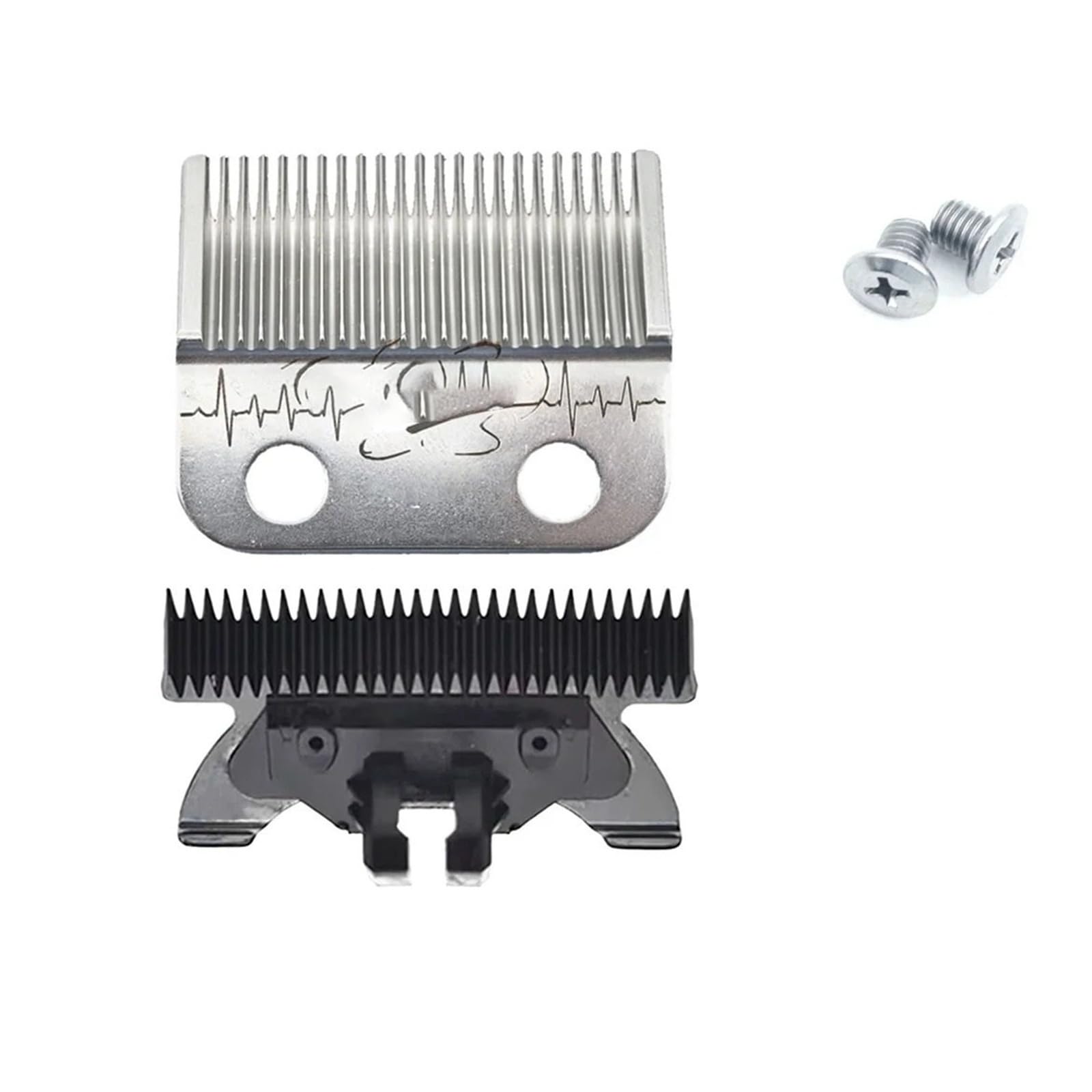 Lama for Tosatore Elettrico Compatibile Con ROSYOUS JUCAI JC06 8148 Madeshow R66 | Compatibile con le lame DLC V001 V003 M10 CRUNCH(SILVER x2)