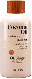 Oliology Coconut Hair Oil - Lightweight Formula Helps Repair Distressed Hair Caused by Heat Styling & Chemical Treatments...