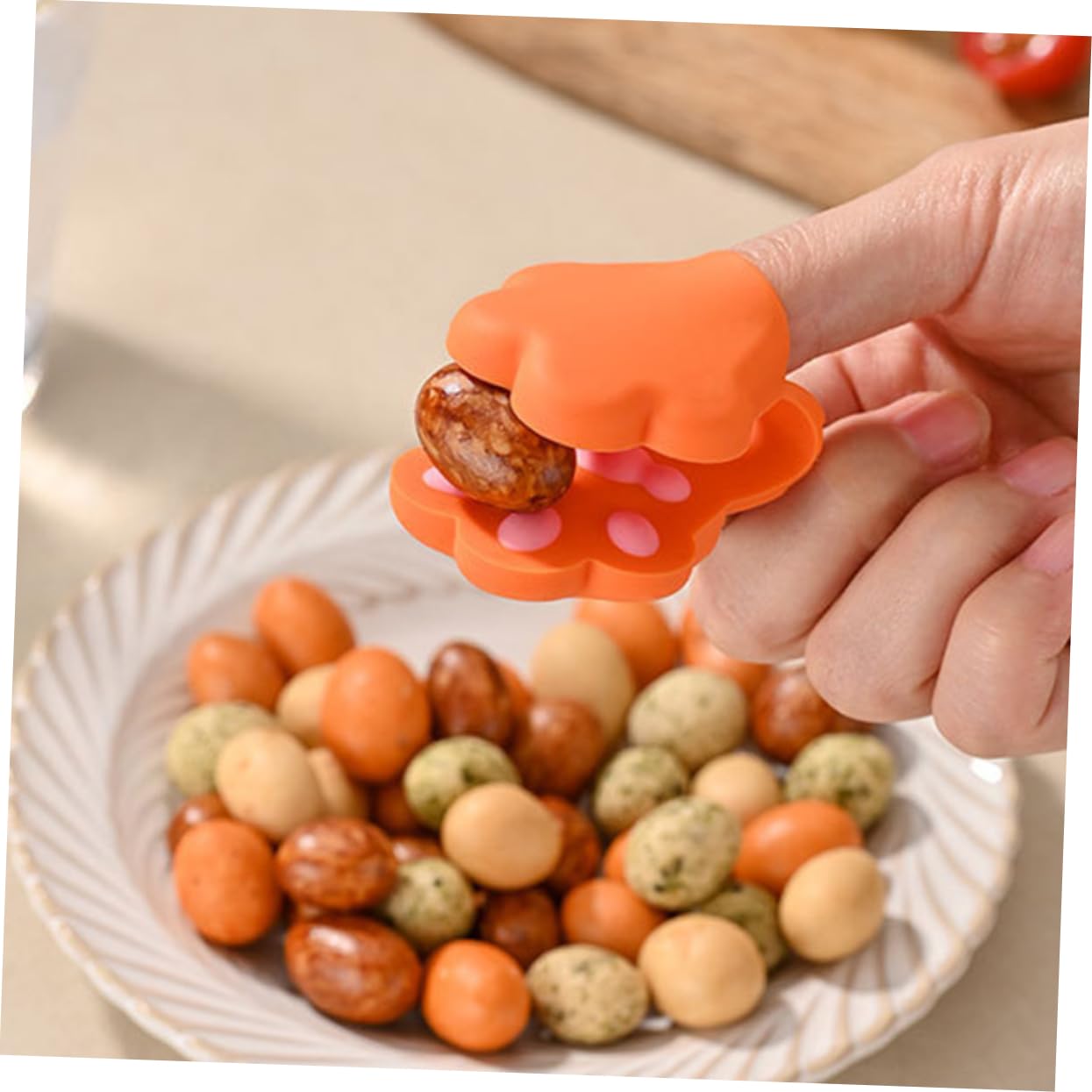 OUNONA 8pièces Clips Silicone Forme De Pattes De Chat De Clips De Scellement pour Snacks Pratiques Et Parfaits pour Sceller Les De Chips Et Aliments