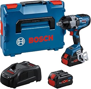 BITURBO Cordless Impact Wrench GDS 18V-1600 HC (3/4" high-Torque, incl. 2 x 8.0Ah, ProCORE18V Battery, Charger, Bluetooth Module GCY 42, L-BOXX)