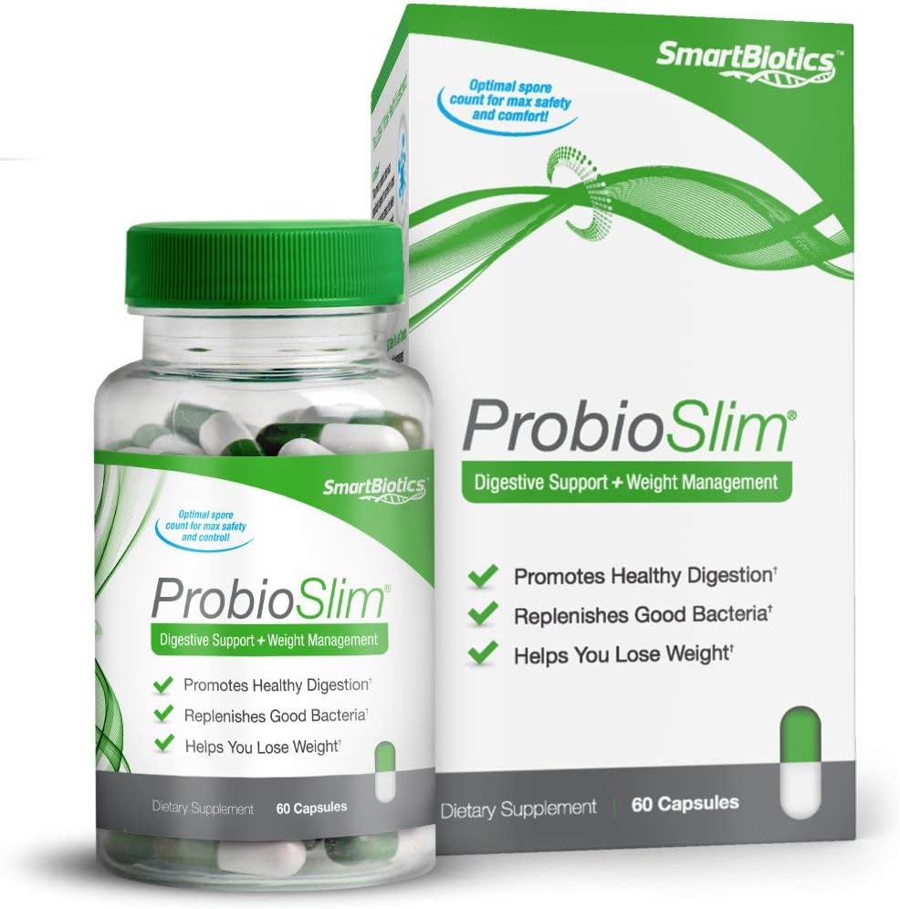 SmartBiotics Probioslim Digestive Support Plus Weight Management Capsules, 60 Count by ProbioSlim