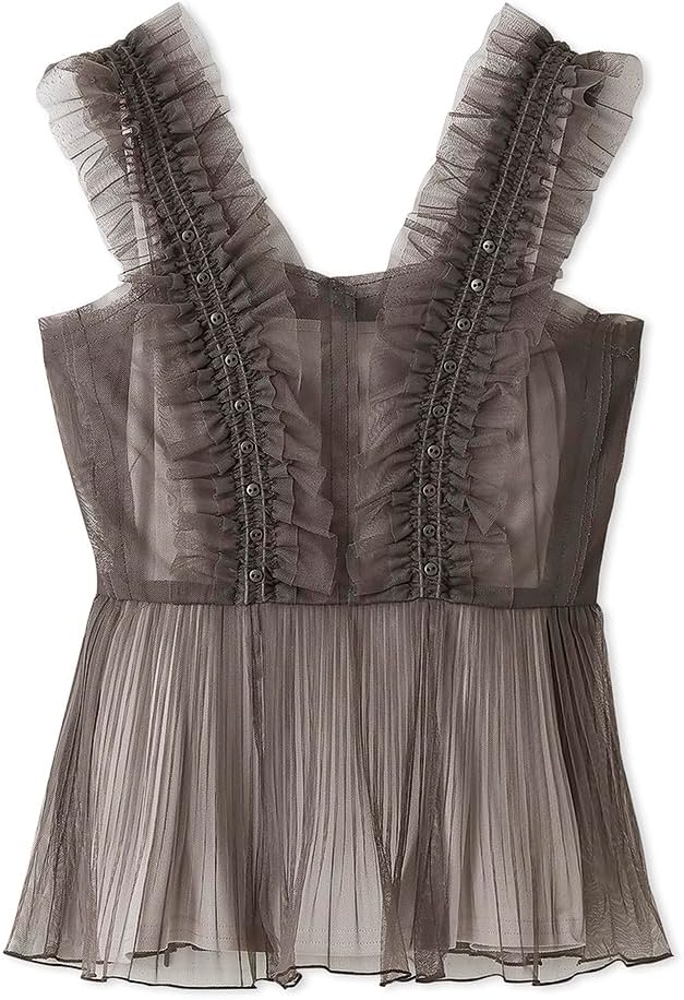 SNIDEL Sustainableチュールキャミブラウス　アイボリー SNIDEL スナイデル Sustainableチュールキャミブラウス - メルカリ