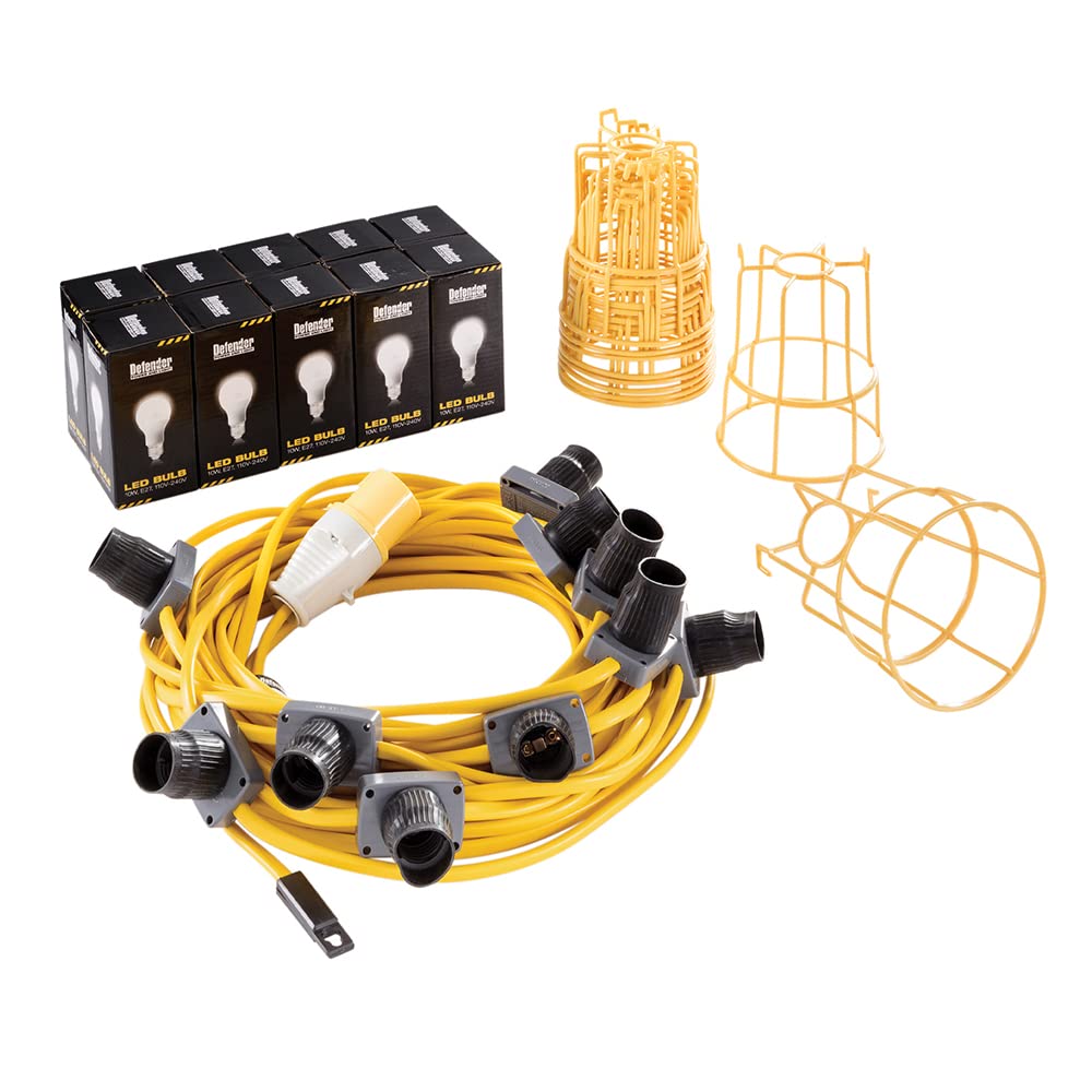 Defender Power And Light Yellow Defender 22M Led Es Festoon Kit 100W 110V (E89811)