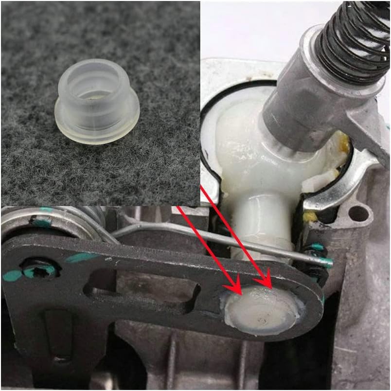 2pcs 5-Speed Manual Transmission Shift Lever Repair Kit - Rubber Sleeve + Bushing Pad for Bora Polo Golf MK4 Jetta MK2 Golf MK2