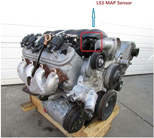Miniatura 8 de Sensor LS3 MAP de repuesto para Chevy Camaro SS Convertible 2008-2013 Corvette C6 6.2L V8 VIN W 55573248 213-4681
