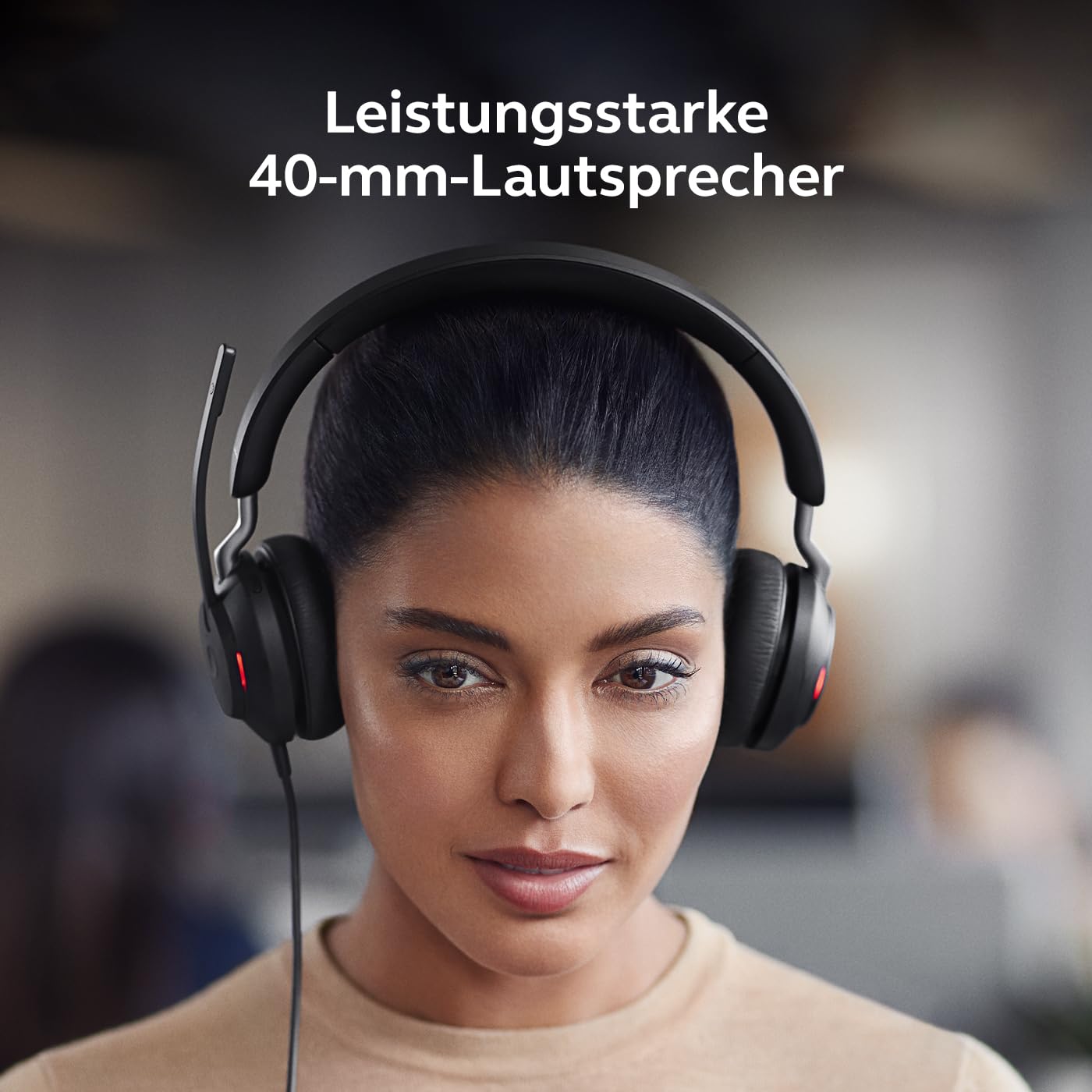 Jabra Evolve2 40 SE Cuffie stereo cablate con cancellazione del rumore, microfono e cavo USB-C/A - Certificazione MS Teams, compatibile con tutte le altre piattaforme - Nero (ricondizionato)