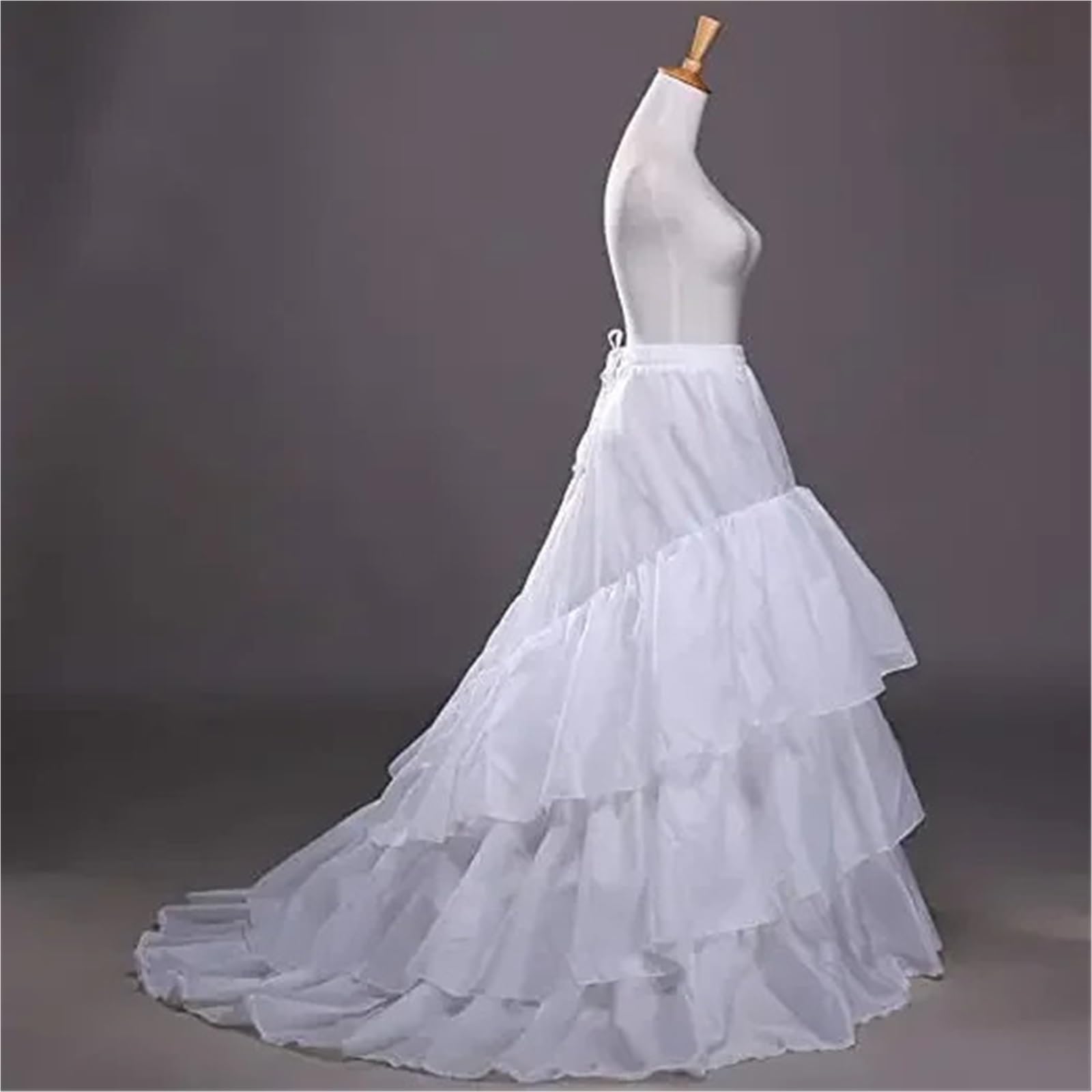 Damen Trompetenunterrock Klassische Frauen Trompete Meerjungfrau Fischschwanz Petticoat Krinoline Unterrock Slips Bodenlangen for Hochzeit Kleid Ballkleid
