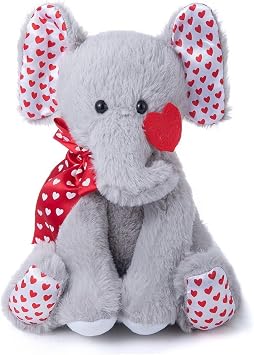 Valentines Stuffed Animal, 11 Inch Stuffed Animal Dog, Ideal for Valentines Day Gifts for Friend Style - A