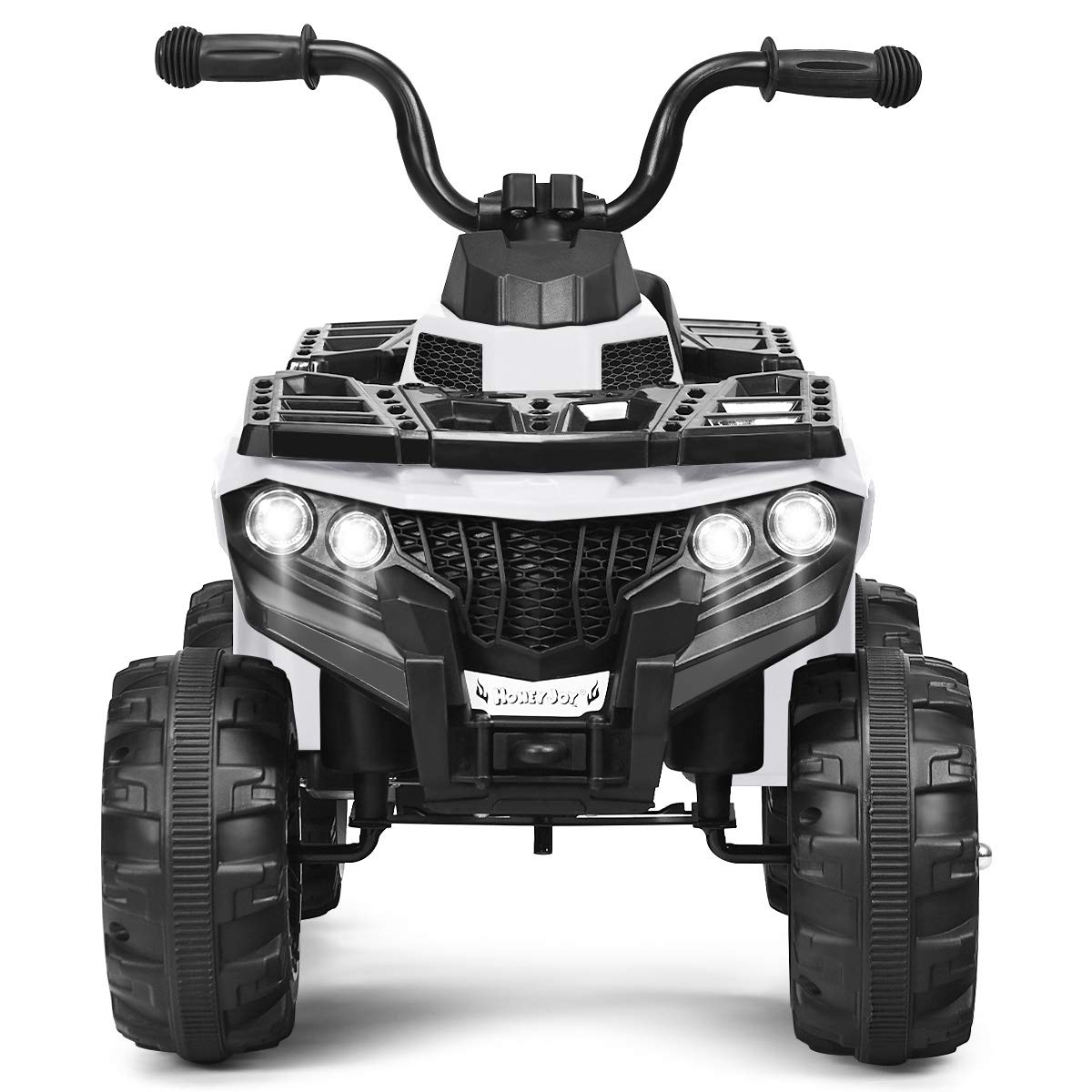 HONEY JOY Ride On ATV, 4Wheels Quad OffRoad Vehicle for Kids, Skid