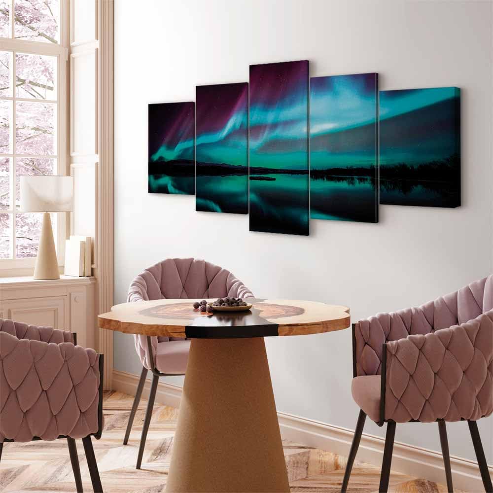 murando - Akustikbild Schallabsorber, 225x112 cm, 5-teilig, Schallschutz | Verbessert Raumakustik, reduziert Hall, ideal fürs Büro oder Wohnzimmer, hochwertige Verarbeitung, schnelle Montage, stilvoll