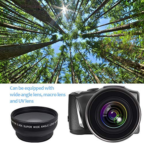 Appareil Photo numérique 4K Caméra vidéo Caméscope Ultra HD 48MP Vlogging Caméra avec Objectif Grand Angle 16X Zoom numérique Écran 3.0" Appareil Photo Compact pour Les débutants en Photographie - Image 3