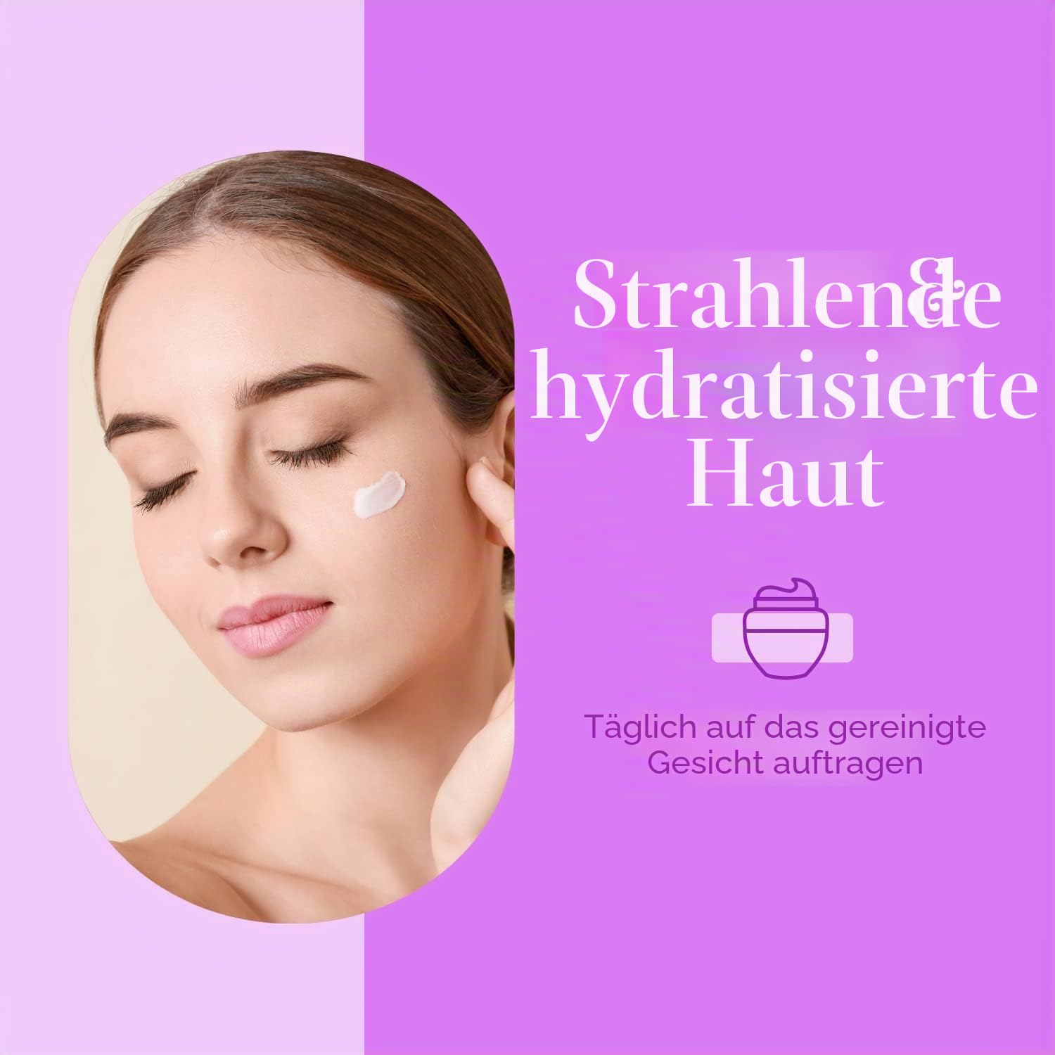 Clear Beauty Collagen Daily Face Moisturizer – Reduziert Falten, Feine Linien, Spendet Feuchtigkeit, Anti-Aging, Clean Beauty, Tierversuchsfreie Koreanische – Alle Hauttypen – 1,69 Oz