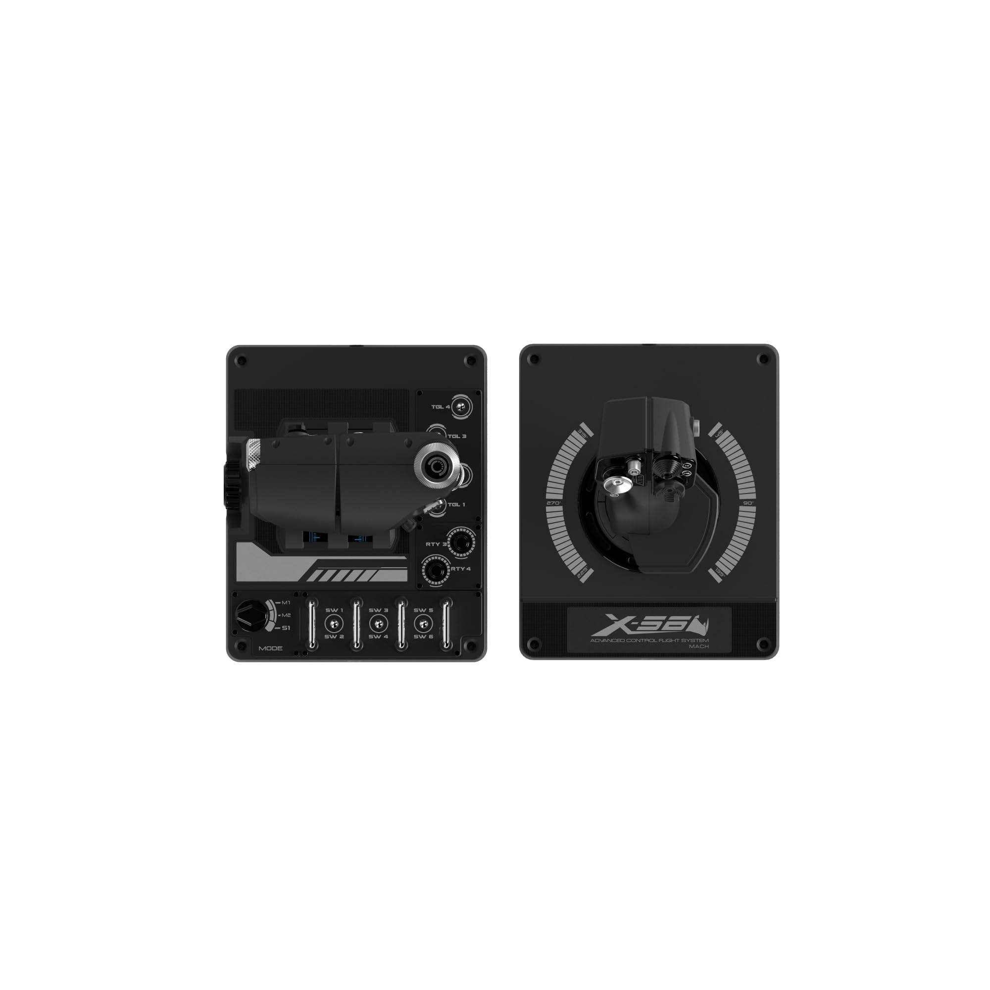 Logitech G X56 H.O.T.A.S Throttle and Joystick | Flight Simulator Game Controller 6 Degrees of Freedom 4 Spring Options 189 Programmable Controls RGB 2x USB PC - Black product thumbnail 7