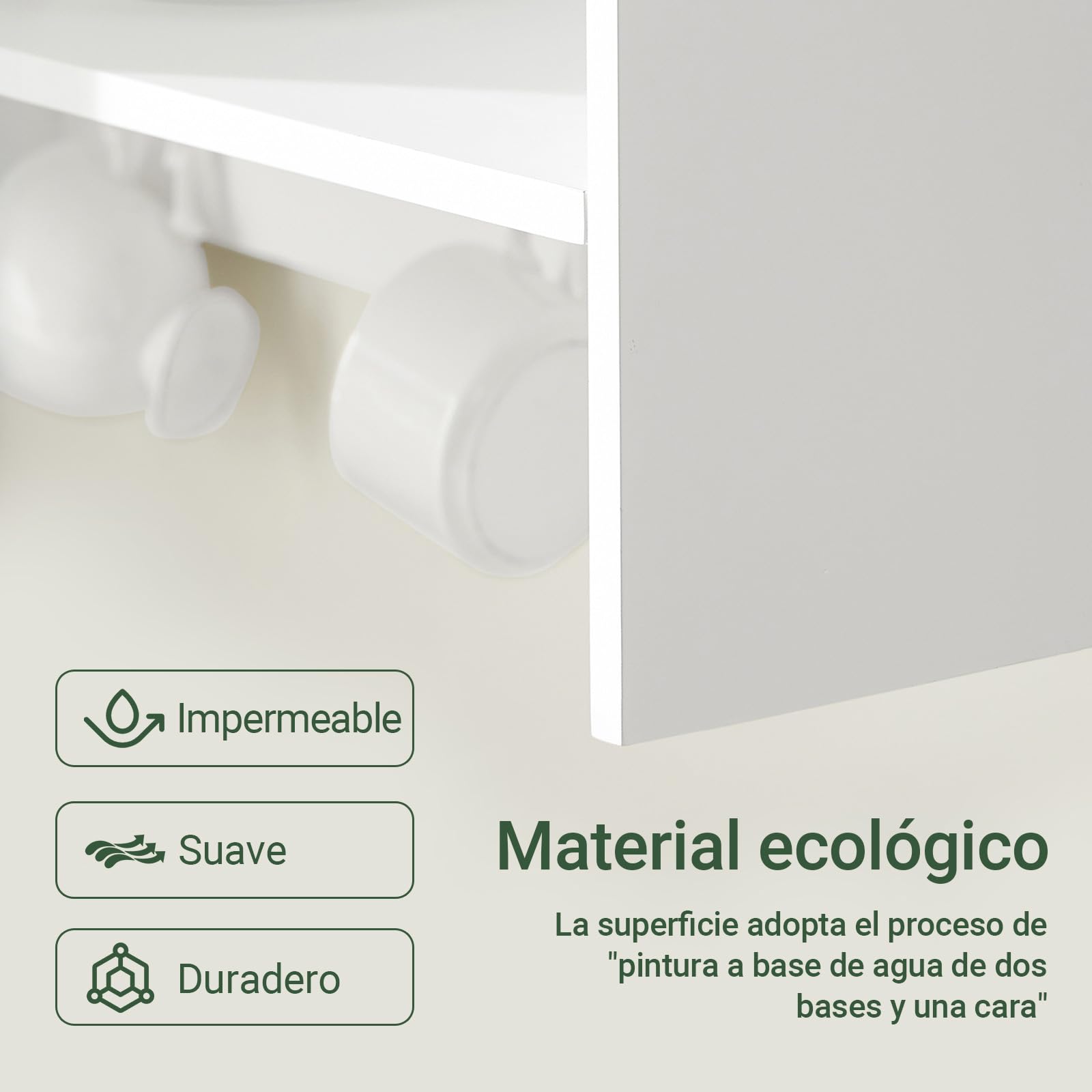 SoBuy Escurreplatos Blanco de Pared para 11 platos, 7 ganchos, 64x71x24cm | Soporte para Platos con estante adicional, seca vajilla & ahorra espacio, carga 10 kg, MDF/madera, cocina & comedor, KCR09-W