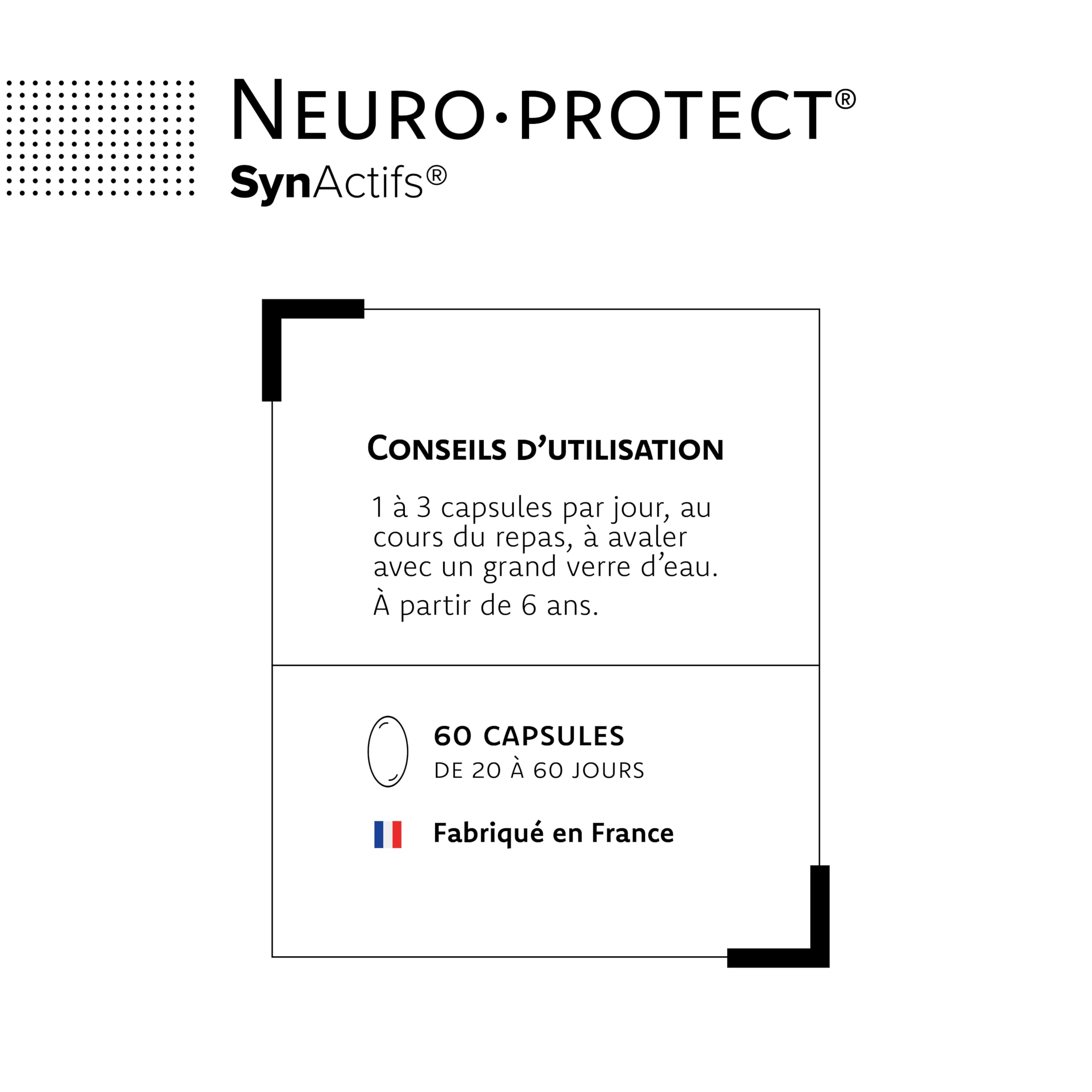NeuroProtect - Riche en Omega 3 - Complement Alimentaire Mémoire, Fonctionnement Cérébral - Huile de Poisson & Huile de Krill - Aragan - 60 Capsules