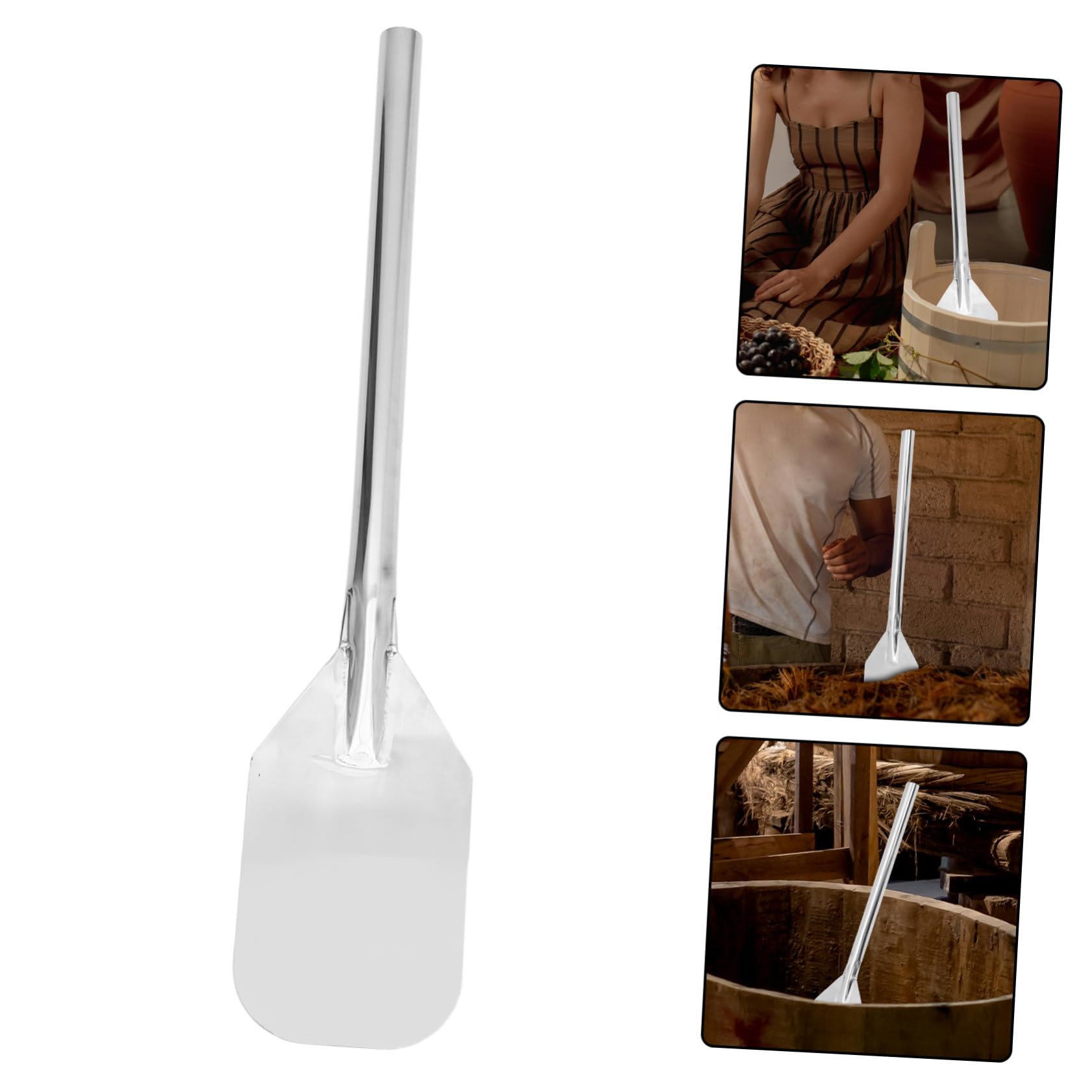 Paleta Mezcladora para Fermentación y Hervir Mariscos de Acero Inoxidable de 24 Pulgadas Fácil de Limpiar Cocina Profesional