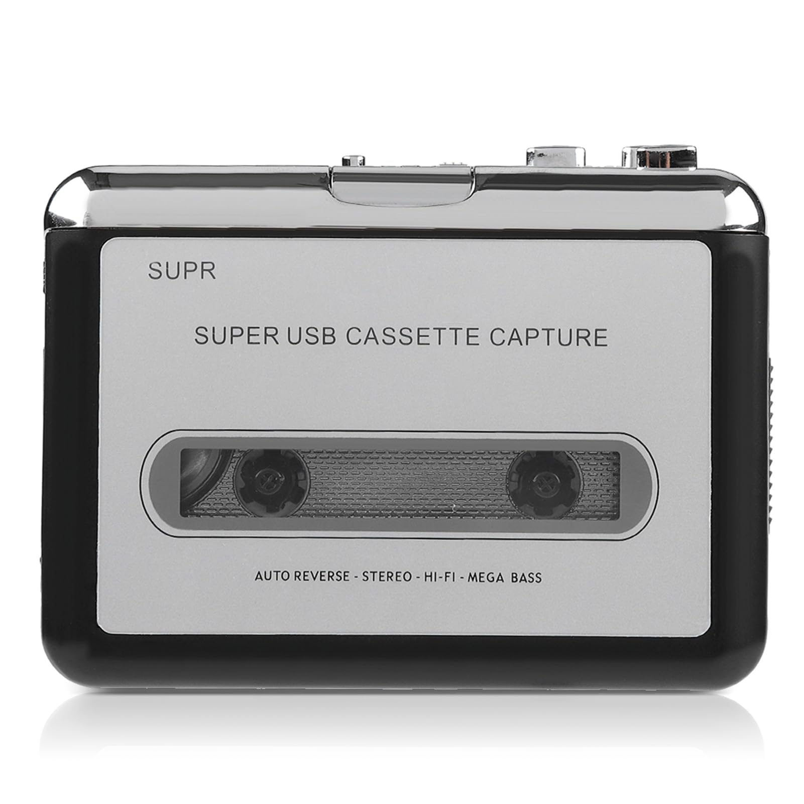 Konwerter Kasetowy, Konwerter Kasetowy na MP3 Adapter Kasetowy Konwerter MP3 CD Taśma Cyfrowa MP3 Audio Odtwarzacz Muzyczny, z Kablem USB
