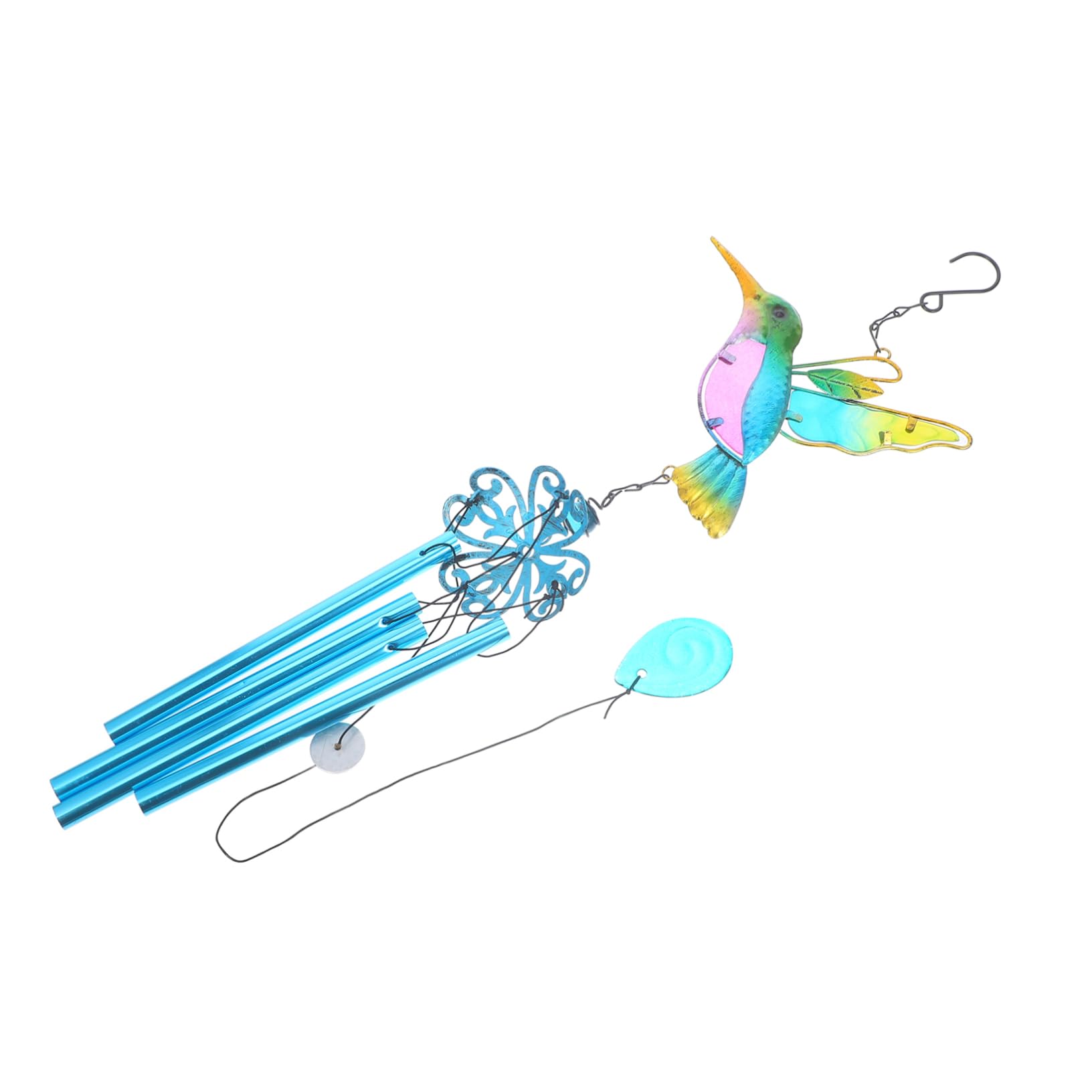 ME9UE Campanelli a vento con colibrì, decorazione per esterni, con