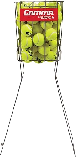 Gamma Sports BallHopper, Brute 325, Hoppette 50, Hi Rise 75 y Pro 90, tolvas y carros de pelota de tenis, fácil de recoger, transportar y almacenar,