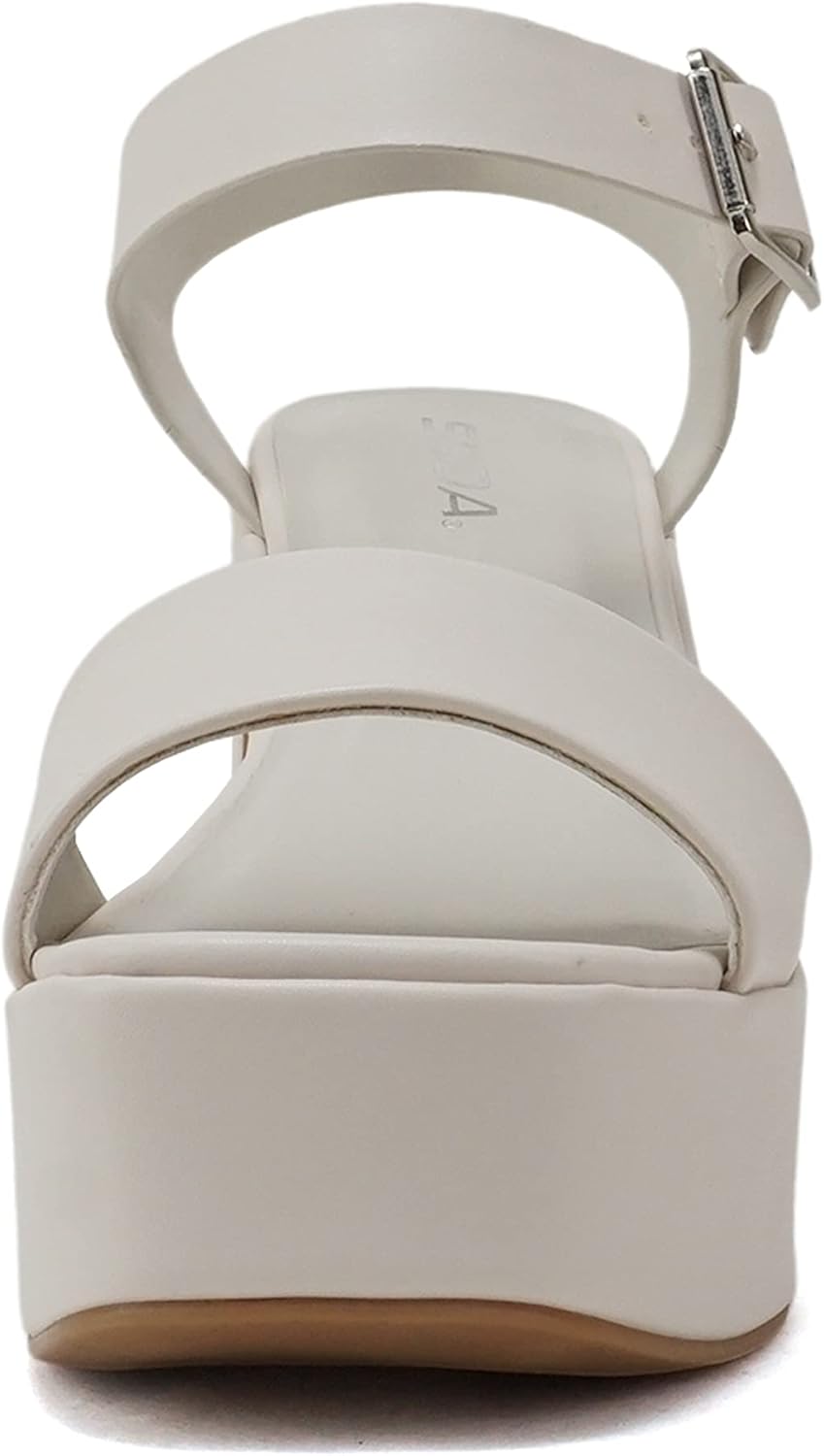 Soda Launch ~ Women Open Toe Ankle Strap Platform Chunky High Heeled Sandal - Image 3