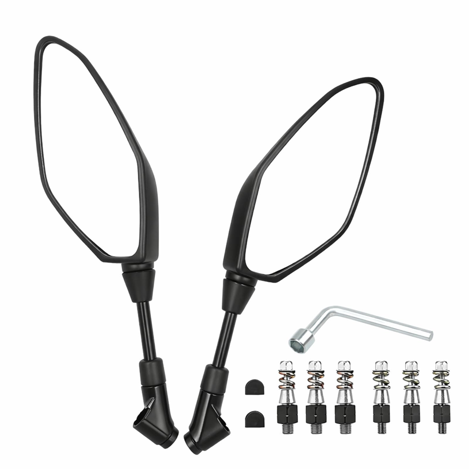 Amazon | ELIFEPARTS バイク用 ハンドルミラー 適合 MT-07 MT-09 