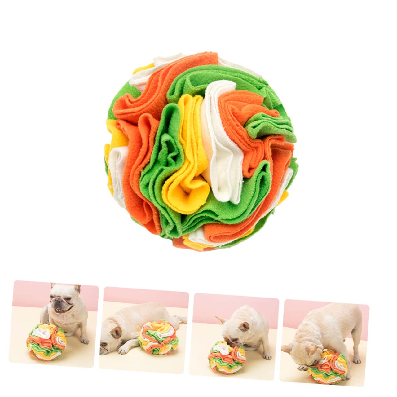 POPETPOP 3 STK Hundeschnüffelball Futtermatte Für Haustiere Schnüffelball Für Große Hunde Haustier Schnüffeln Für Hunde Schnuppern Hundefütterung Welpe Polarfleece Hündchen Großer Hund