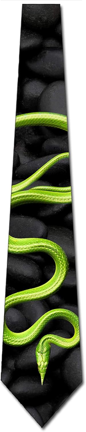 Three Rooker Snake Ties Mens Animal Necktie