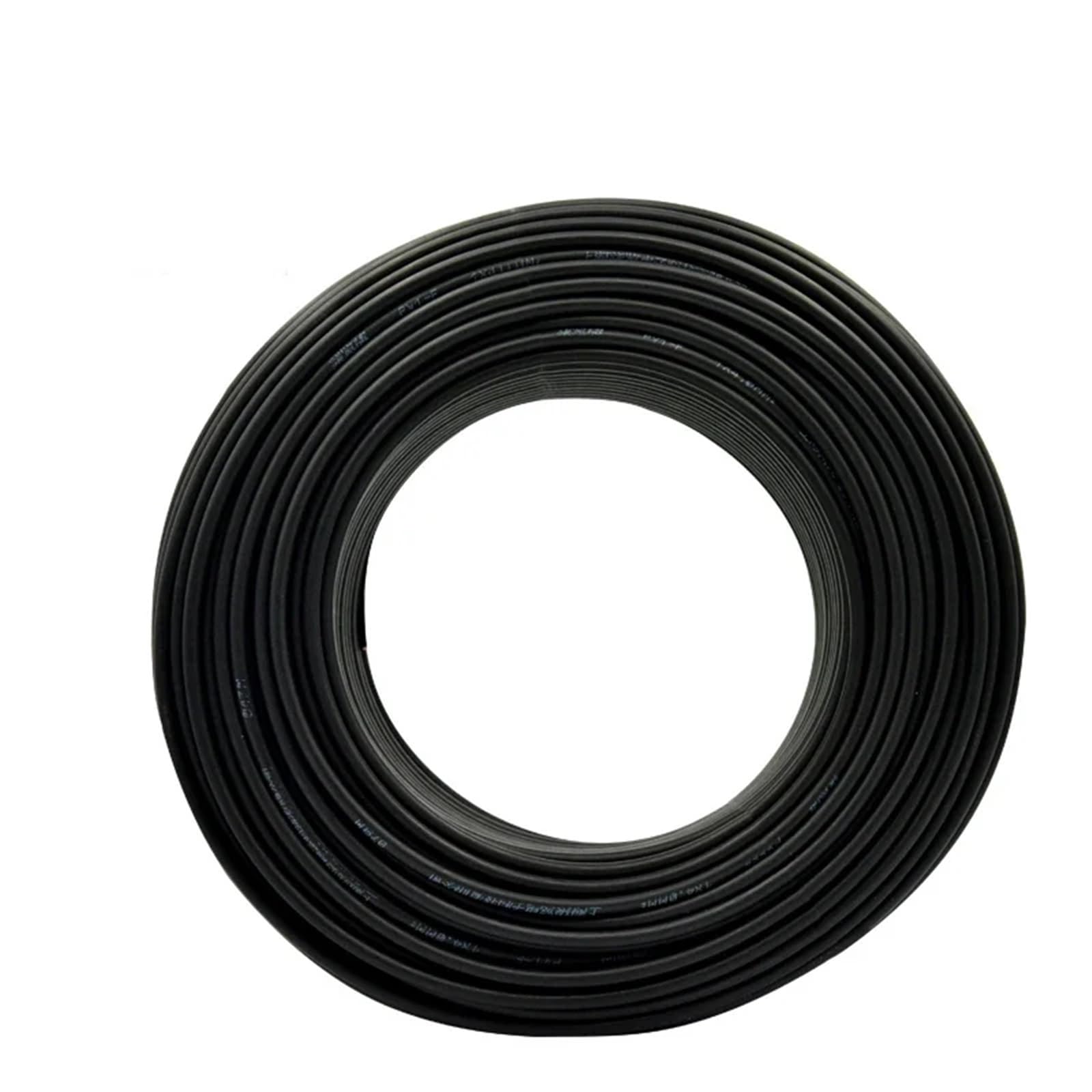 Solar-Photovoltaik-Kabel 14/12/10 AWG 2,5 mm² 4 mm² 6 mm² DC-Verlängerung für Solarpanel, schwarzer oder roter Kupferdraht für PV-Solaranlage (Schwarzes Kabel, 3 m, 14 AWG-2,5 Quadrat)