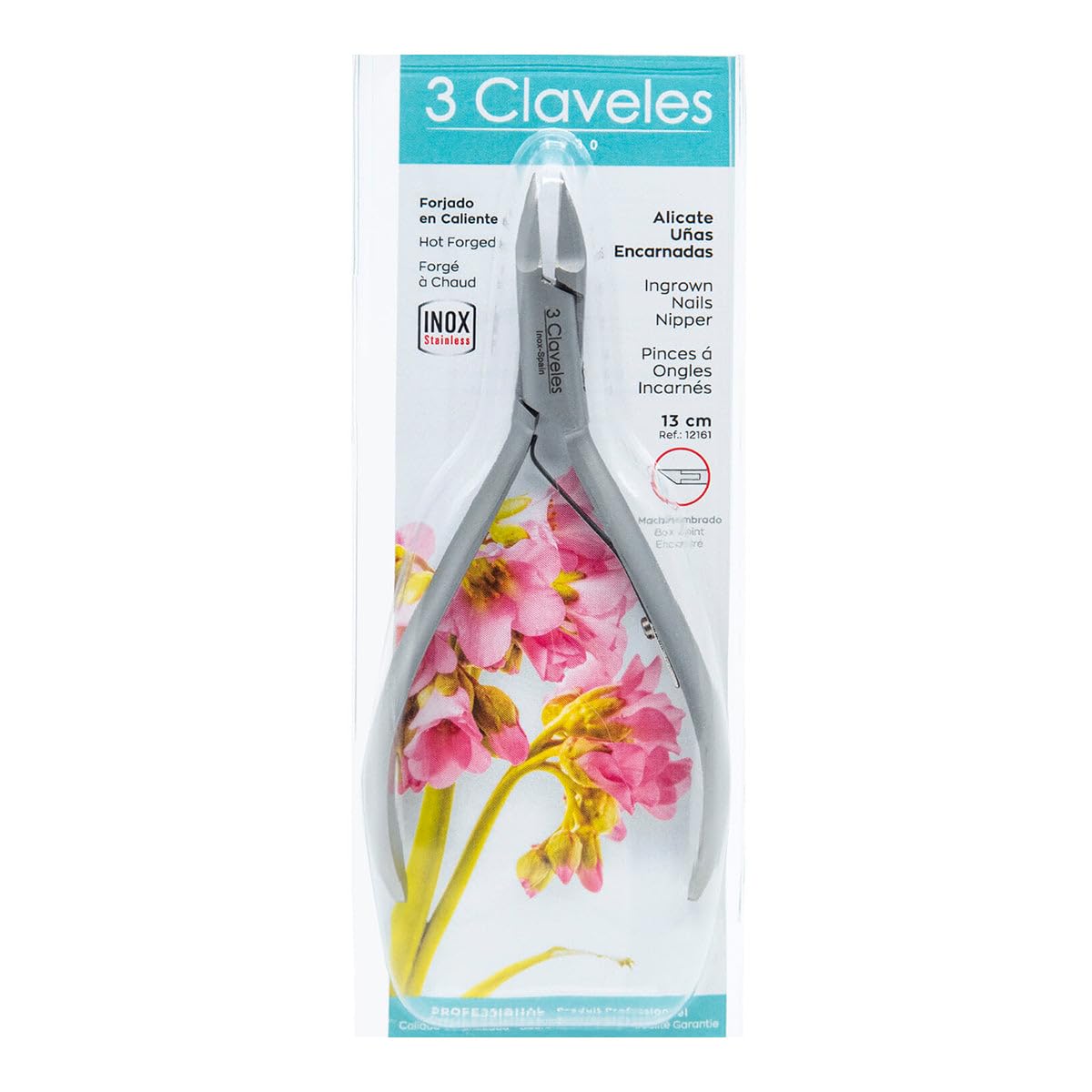 3 Claveles 12161 Alicate para Uñas Encarnadas de 13 cm
