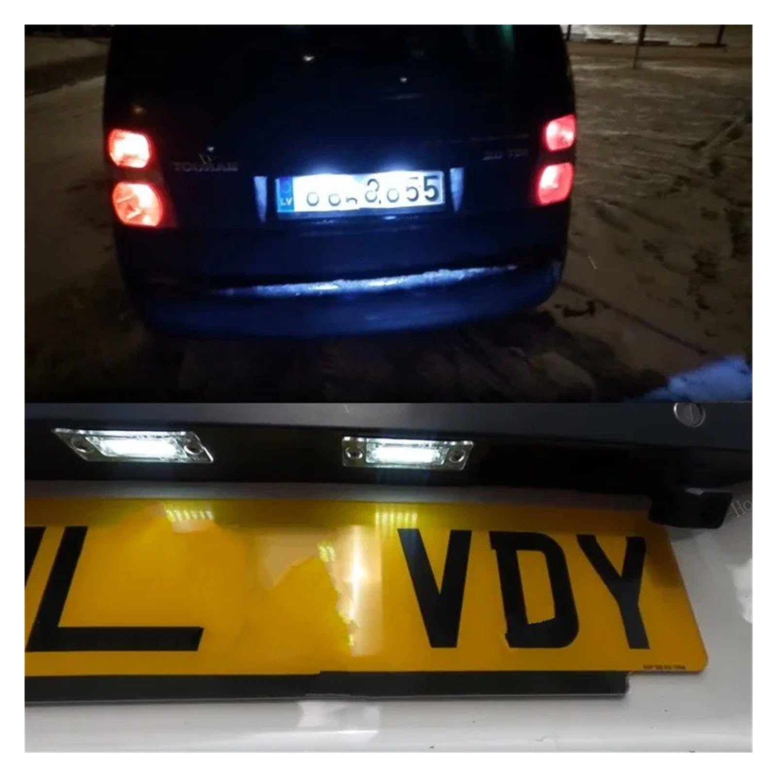 Luci Targa Per Skoda Per Superb Per Octavia 2000 2001 2002 2003 2004 2005 2006 2007 2008 Luce Della Targa 2PCS LED Numero Di Luci