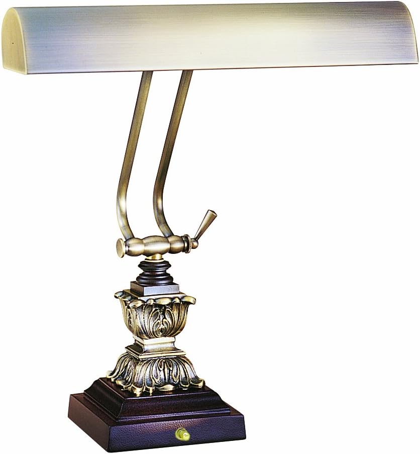 House of Troy P14-232-C71 Portable Desk/Piano Lamp 14-3/4", Antique Brass and Chestnut Bronze