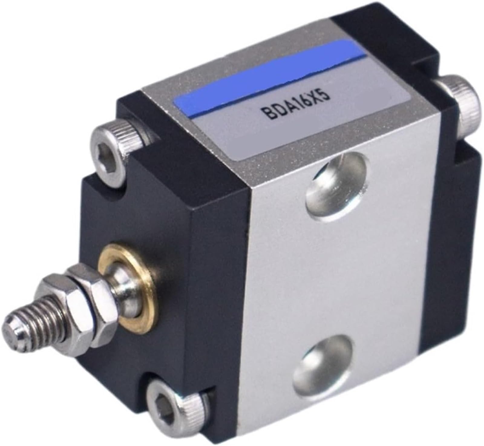 Ahyln One Color Industrial Automation Precision Pneumatic Actuator Bda16x5-16Mm Bore, 5Mm Stroke, Multi Mount Air Cylinder For Efficient Movement .0615