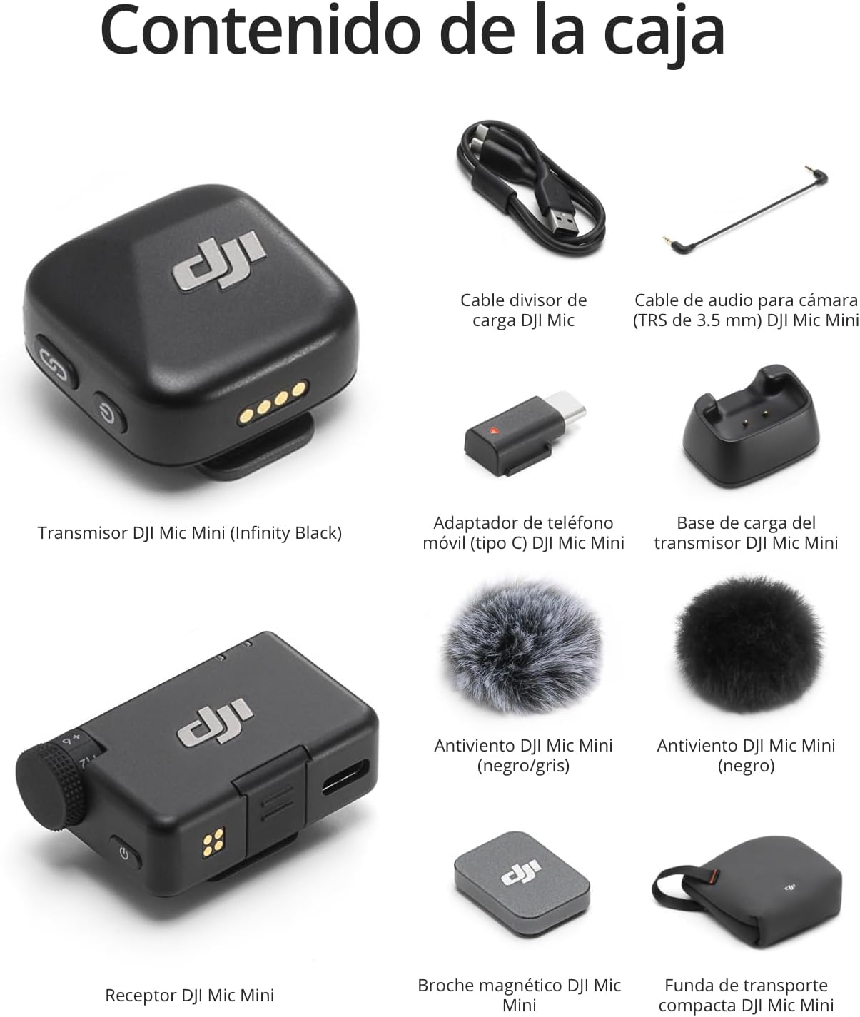 Micrófono inalámbrico DJI Mic Mini (1 TX + 1 RX) por 45€ ¡¡24% de descuento!!