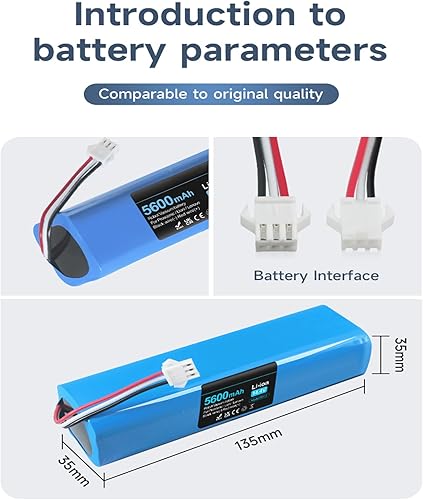 Miniatura 7 de Tenberly Batería de repuesto para Proscenic M7 Pro M8 Pro M7 Max, Uoni V980 Max V980 Plus Roidmi Eve Plus, Lydsto R1, VIOMI S9, ROIDMI EVE Plus,