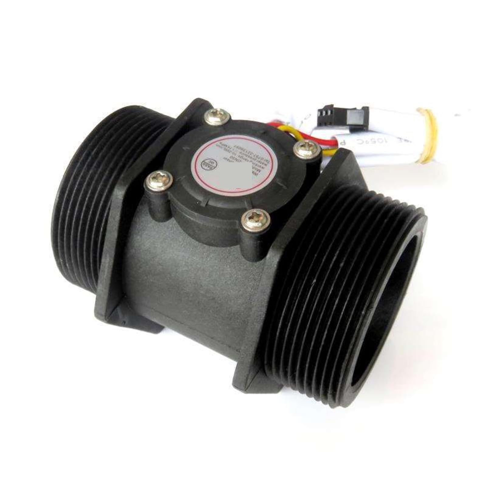 Medidor de caudal de Agua, Sensor plástico 10~300L/min del Metro de Flujo de la turbina de Pasillo de 2" DN50 para Agua, diésel y Otros líquidos