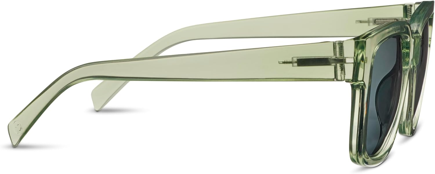 Peepers by PeeperSpecs Unisex Paloma Oversized Sun Square Unisex Paloma Sun Polarized Square Sunglasses, Gray, +0.00 - Image 3